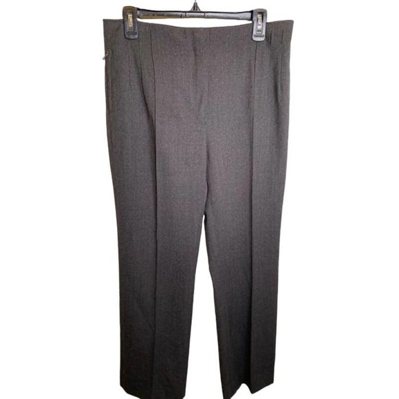 Philosophy Di Alberta Ferretti 10 Wide Leg Wool Pants Slacks Charcoal - Picture 1 of 5